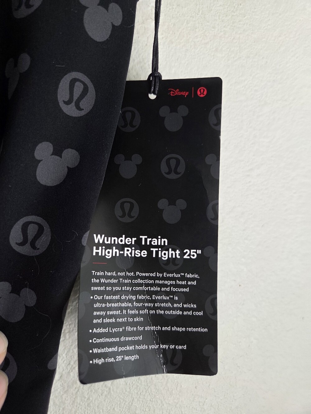 Disney x Lululemon *Wunder Train High-Rise Tight 25" size 6 NWT - Picture 6 of 9